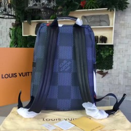 Replica Louis Vuitton Damier Cobalt V Stripe Apollo Backpack