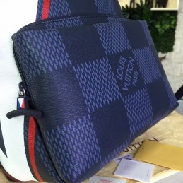 Replica Louis Vuitton Damier Cobalt V Stripe Apollo Backpack