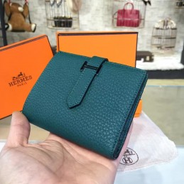 Replica Hermes Green Bearn Compact Wallet