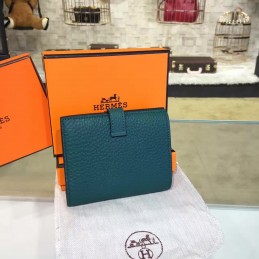 Replica Hermes Green Bearn Compact Wallet