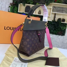 Replica Louis Vuitton Brown Monogram Green Pink Tuileries Besace