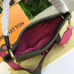 Replica Louis Vuitton Brown Monogram Green Pink Tuileries Besace