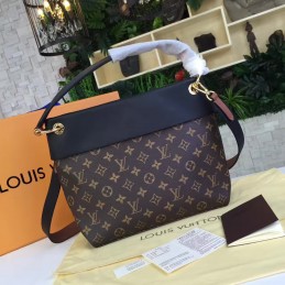 Replica Louis Vuitton Brown Monogram Navy Brown Tuileries Besace