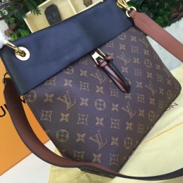 Replica Louis Vuitton Brown Monogram Navy Brown Tuileries Besace