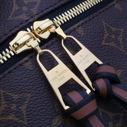 Replica Louis Vuitton Brown Monogram Navy Brown Tuileries Besace