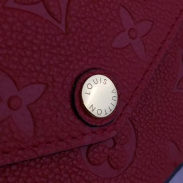 Replica Louis Vuitton Red Embossed Monogram Felicie Pochette