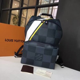 Replica Louis Vuitton Damier Graphite V Stripe Apollo Backpack