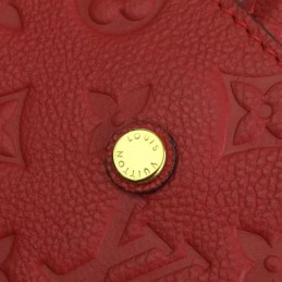 Replica Louis Vuitton Red Embossed Monogram Montaigne MM - Style 3