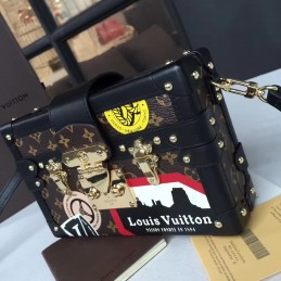 Replica Louis Vuitton Black Travel Sticker Petite Malle