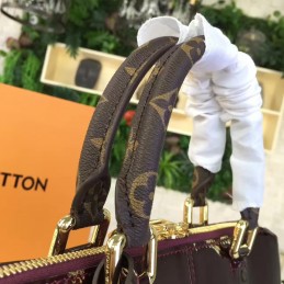 Replica Louis Vuitton Purple Patent Monogram Miroir Tote