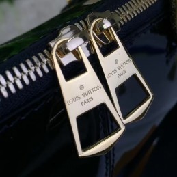 Replica Louis Vuitton Navy Blue Patent Monogram Miroir Tote