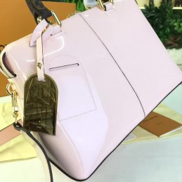 Replica Louis Vuitton Pale Pink Patent Monogram Miroir Tote
