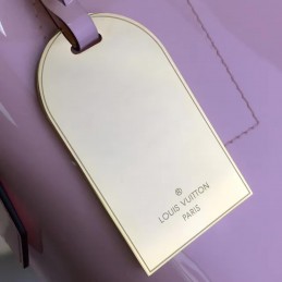 Replica Louis Vuitton Pale Pink Patent Monogram Miroir Tote