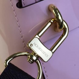 Replica Louis Vuitton Pale Pink Patent Monogram Miroir Tote