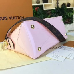 Replica Louis Vuitton Pale Pink Patent Monogram Miroir Tote