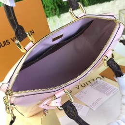 Replica Louis Vuitton Pale Pink Patent Monogram Miroir Tote