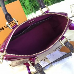 Replica Louis Vuitton Burgundy Patent Monogram Miroir Tote