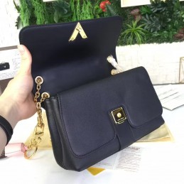 Replica Louis Vuitton Black Textured Chain Very Bag
