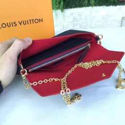 Replica Louis Vuitton Brown Monogram Chain Felicie Pochette