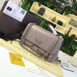 Replica Louis Vuitton Taupe Textured Chain Very Bag