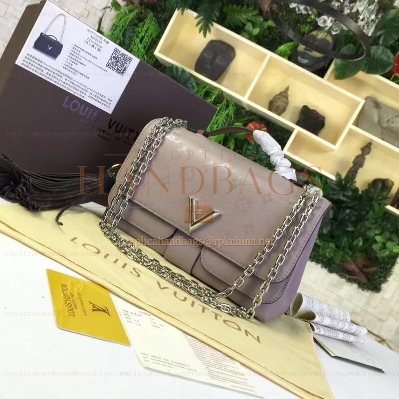 Replica Louis Vuitton Taupe Textured Chain Very Bag