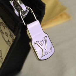 Replica Louis Vuitton White Savane Chapman Pochette Voyage MM Zip Pouch