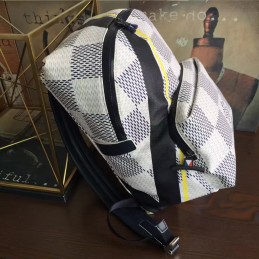 Replica Louis Vuitton White Damier Apollo Backpack