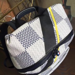 Replica Louis Vuitton White Damier Apollo Backpack