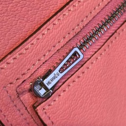 Replica Hermes Light Pink Bearn Wallet Silver H Hardware