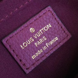Replica Louis Vuitton Brown Monogram Burgundy Trim Pallas Clutch