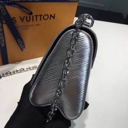Replica Louis Vuitton Silver Metallic Twist PM