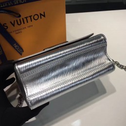 Replica Louis Vuitton Silver Metallic Twist PM