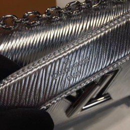 Replica Louis Vuitton Silver Metallic Twist PM