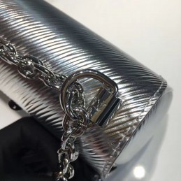 Replica Louis Vuitton Silver Metallic Twist PM