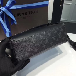 Replica Louis Vuitton Black Monogram Eclipse Black Trim Messenger PM Voyager