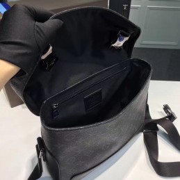Replica Louis Vuitton Black Monogram Eclipse Black Trim Messenger PM Voyager