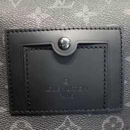 Replica Louis Vuitton Black Monogram Eclipse Black Trim Messenger PM Voyager