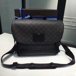 Replica Louis Vuitton Black Monogram Eclipse Messenger MM Voyager