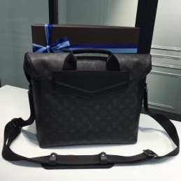 Replica Louis Vuitton Black Monogram Eclipse Messenger MM Voyager