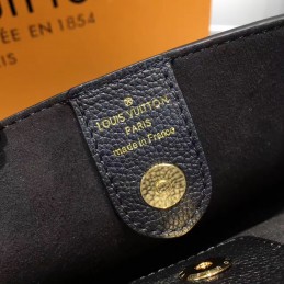 Replica Louis Vuitton Black Textured Lockmeto Bag