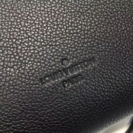 Replica Louis Vuitton Black Textured Lockmeto Bag