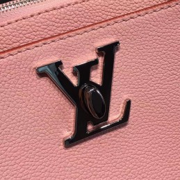 Replica Louis Vuitton Pale Pink Textured Lockmeto Bag