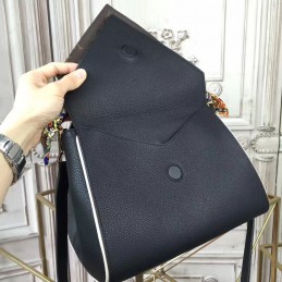 Replica Louis Vuitton Black Brown Monogram Double V Bag