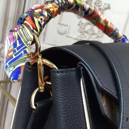 Replica Louis Vuitton Black Brown Monogram Double V Bag