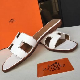 Replica Hermes White Oran Sandal