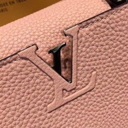 Replica Louis Vuitton Pale Pink Textured Capucines BB