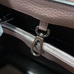 Replica Louis Vuitton Rose Pink Textured Capucines MM