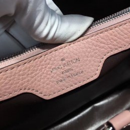 Replica Louis Vuitton Rose Pink Textured Capucines MM