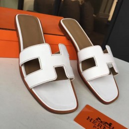Replica Hermes White Oran Sandal