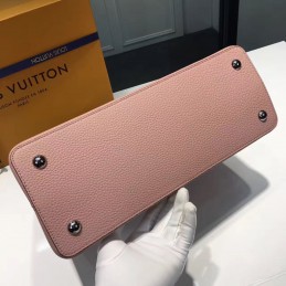 Replica Louis Vuitton Rose Pink Textured Capucines MM